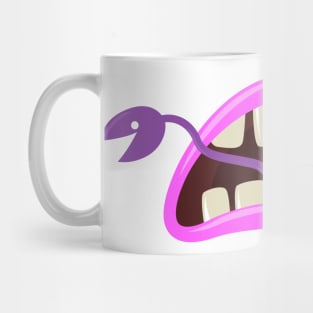 Funny Monster Mouth with tongue for mask Coronavirus Mug